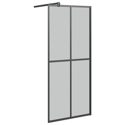 vidaXL Walk-in Shower Screen 80x195 cm Dark Tempered Glass