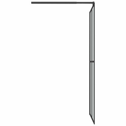 vidaXL Walk-in Shower Screen 80x195 cm Dark Tempered Glass