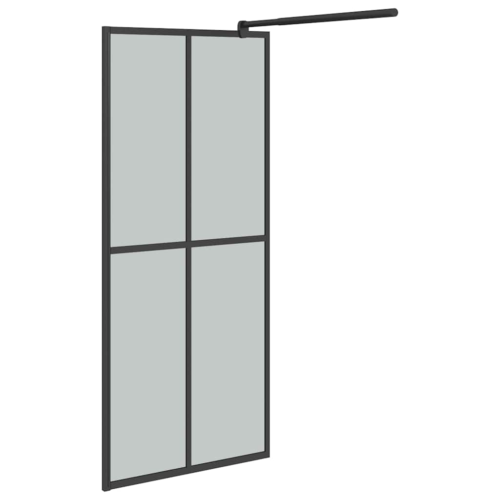 vidaXL Walk-in Shower Screen 80x195 cm Dark Tempered Glass