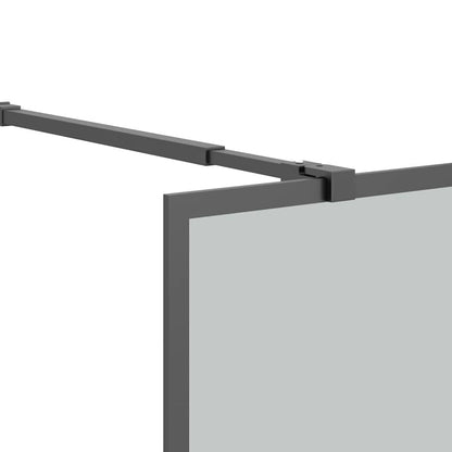 vidaXL Walk-in Shower Screen 80x195 cm Dark Tempered Glass