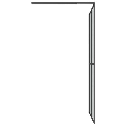 vidaXL Walk-in Shower Screen 100x195cm Dark Tempered Glass