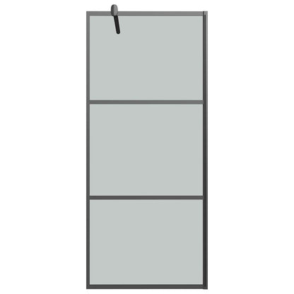 vidaXL Shower walls Black 90 x 195 cm Glass and Aluminium