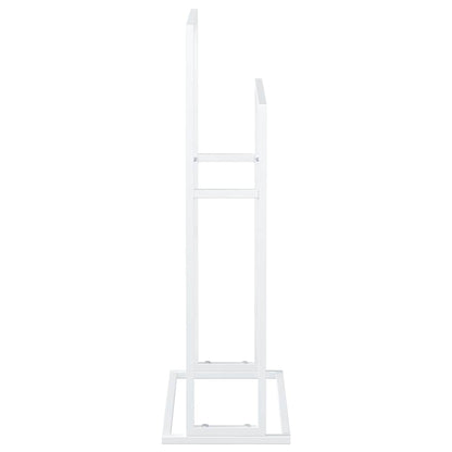 343088 vidaXL Freestanding Towel Rack White 48x24x78,5 cm Iron
