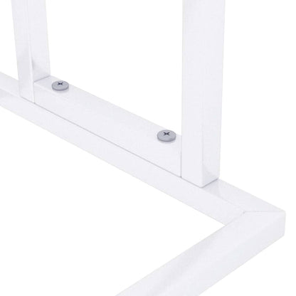 vidaXL Freestanding Towel Rack White 48x24x78.5 cm Iron