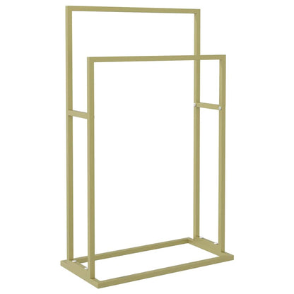 vidaXL Freestanding Towel Rack Gold 48x24x78,5 cm Iron