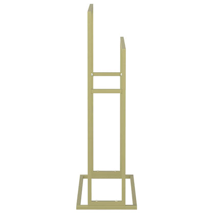 vidaXL Freestanding Towel Rack Gold 48x24x78.5 cm Iron