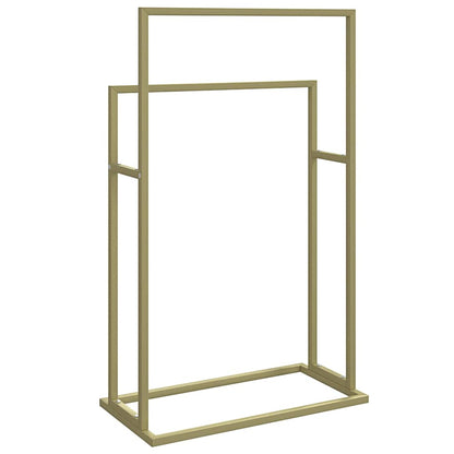 vidaXL Freestanding Towel Rack Gold 48x24x78,5 cm Iron