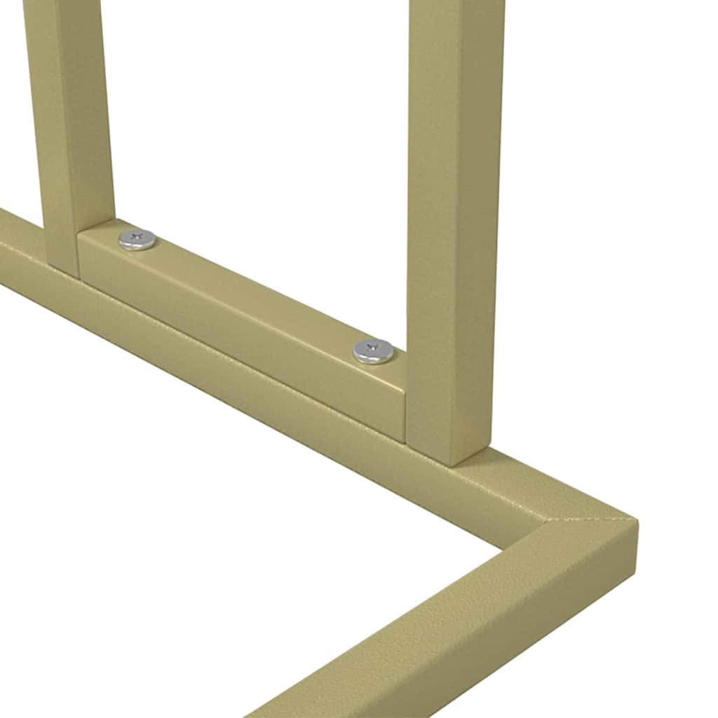vidaXL Freestanding Towel Rack Gold 48x24x78.5 cm Iron