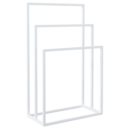 vidaXL Freestanding Towel Rack White 48x24x79 cm Iron