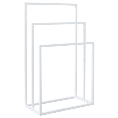 vidaXL Freestanding Towel Rack White 48x24x79 cm Iron