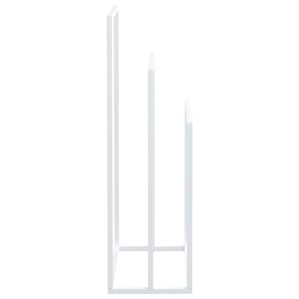 vidaXL Freestanding Towel Rack White 48x24x79 cm Iron