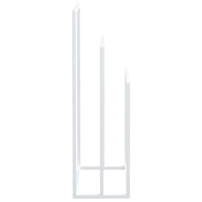 vidaXL Freestanding Towel Rack White 48x24x79 cm Iron