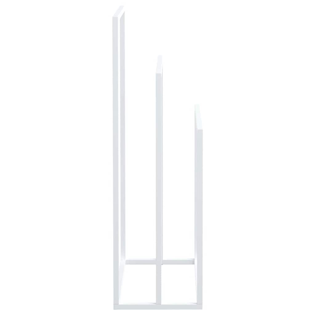 vidaXL Freestanding Towel Rack White 48x24x79 cm Iron