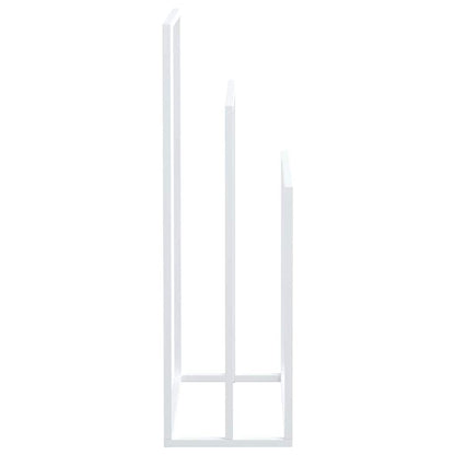 vidaXL Freestanding Towel Rack White 48x24x79 cm Iron