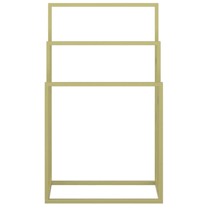 vidaXL Freestanding Towel Rack Gold 48x24x79 cm Iron