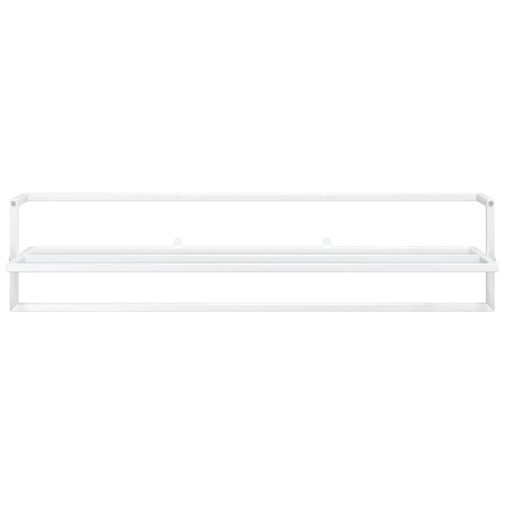 vidaXL Towel Rack White 95x25x22 cm Iron
