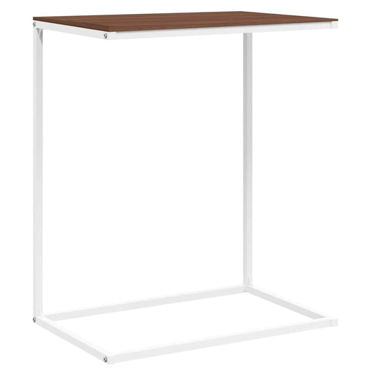 vidaXL Side Table White 55x35x66 cm Engineered Wood