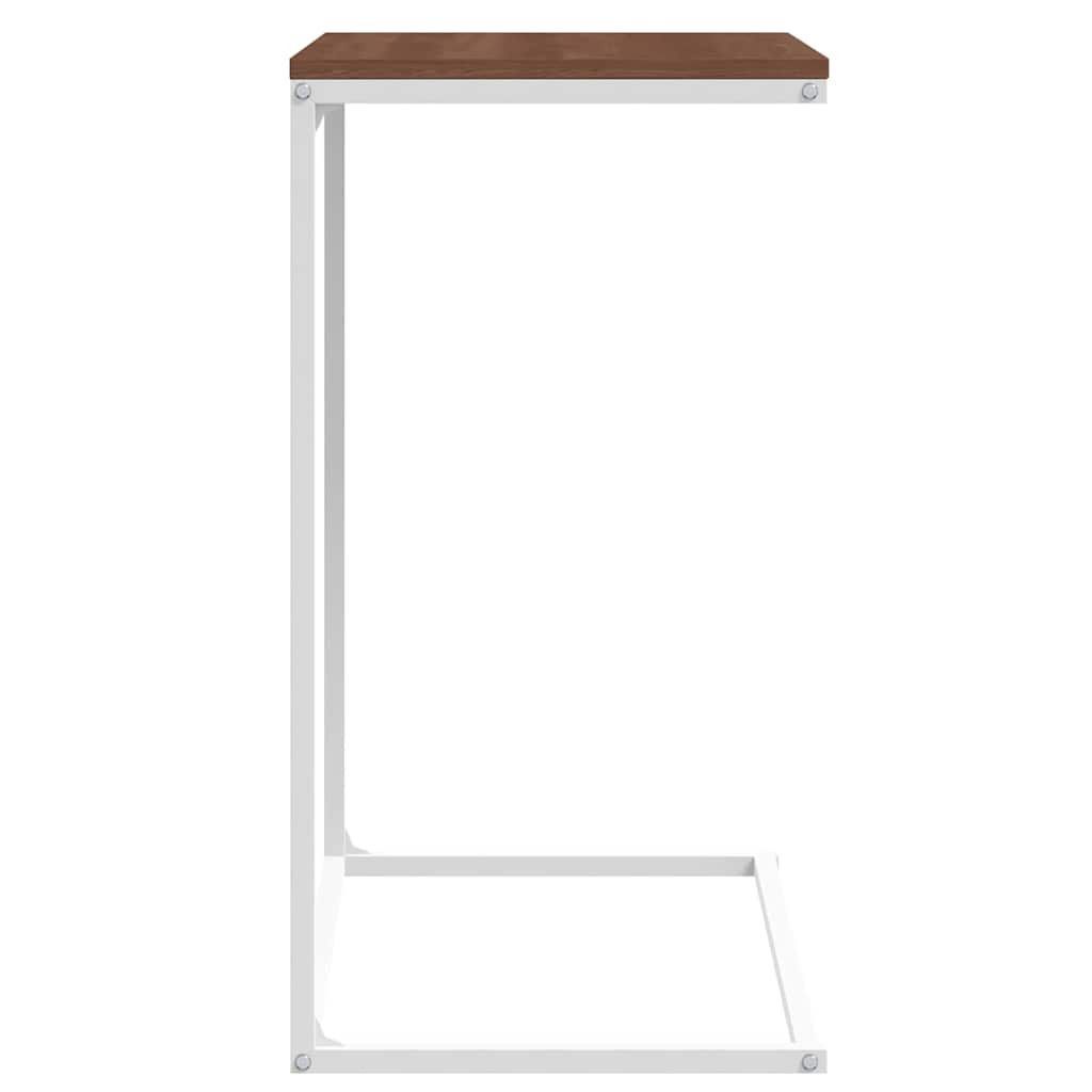 343095 vidaXL Side Table White 55x35x66 cm Engineered Wood