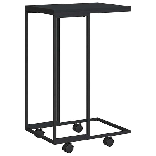 vidaXL Side Table | Black | Engineered wood, iron | Small |  Portable