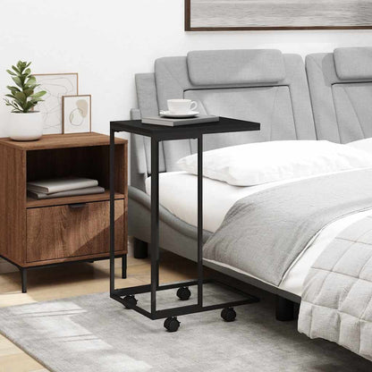 vidaXL Side Table | Black | Engineered wood, iron | Small |  Portable