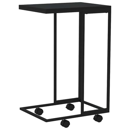 vidaXL Side Table | Black | Engineered wood, iron | Small |  Portable