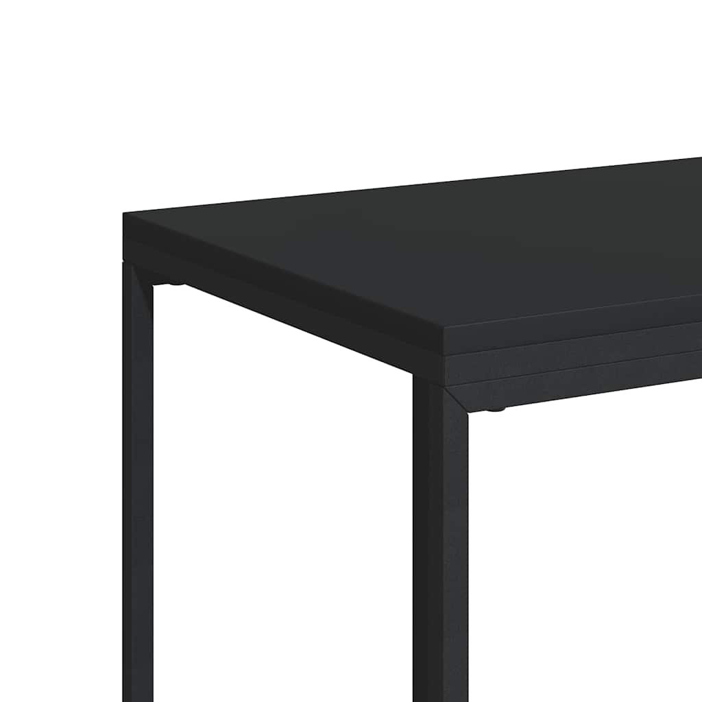 vidaXL Side Table | Black | Engineered wood, iron | Small |  Portable
