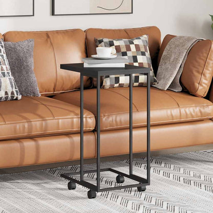 vidaXL Side Table | Black | Engineered wood, iron | Small |  Portable