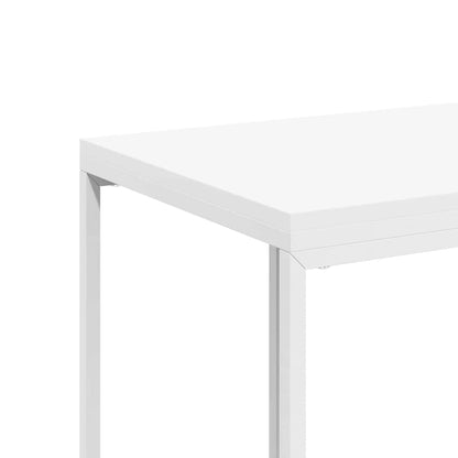 vidaXL Side Table with Wheels White 40x30x63.5 cm Engineered Wood