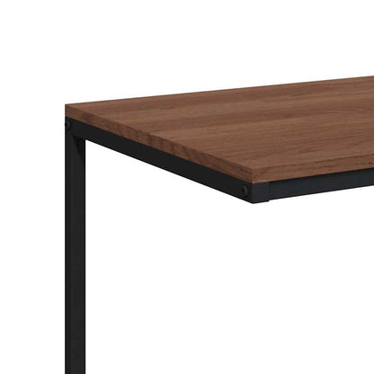 vidaXL Side Table with Wheels Black 55x35x70 cm Engineered Wood