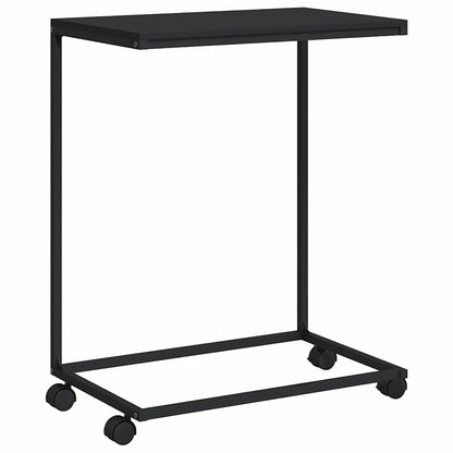 vidaXL Side Table | Black | Engineered wood | 55x35x70 cm | Portable