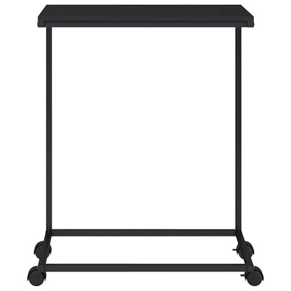 vidaXL Side Table | Black | Engineered wood | 55x35x70 cm | Portable