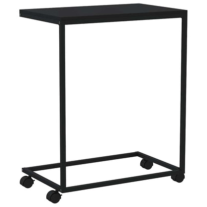 vidaXL Side Table | Black | Engineered wood | 55x35x70 cm | Portable