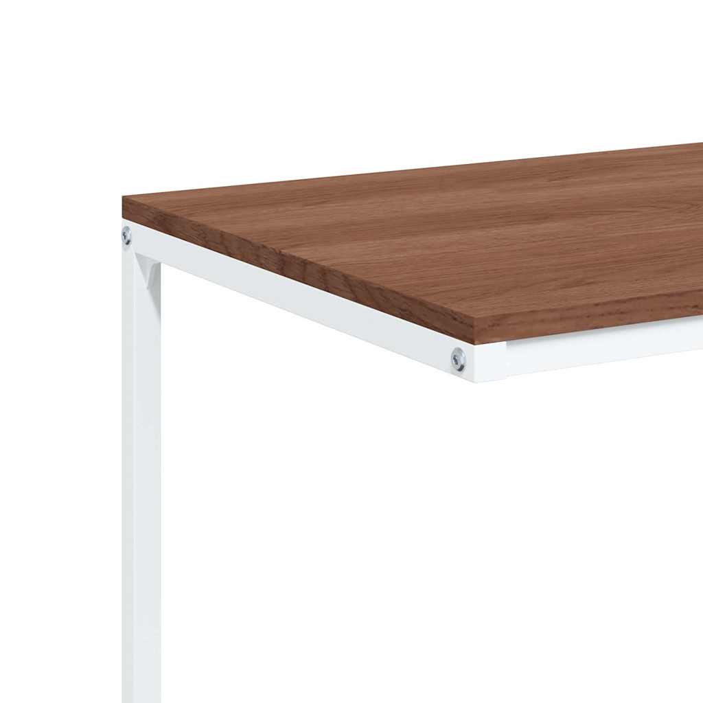 343102 vidaXL Side Table with Wheels White 55x35x70 cm Engineered Wood