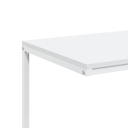 vidaXL Side Table with Wheels White 55x35x70 cm Engineered Wood