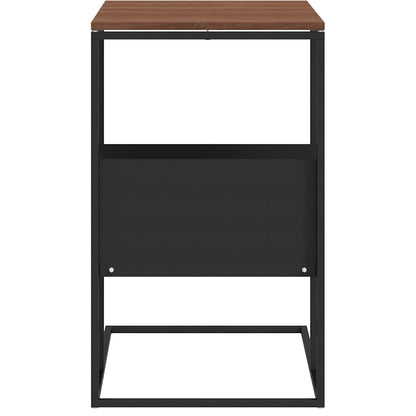 343104 vidaXL Side Table Black 55x36x59,5 cm Engineered Wood