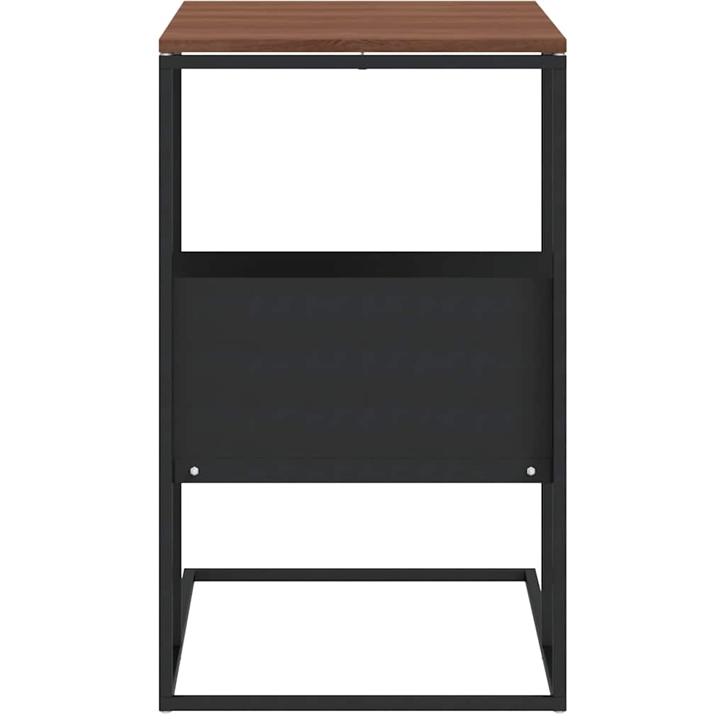 vidaXL Side Table Black 55x36x59.5 cm Engineered Wood