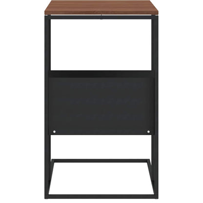 vidaXL Side Table Black 55x36x59.5 cm Engineered Wood