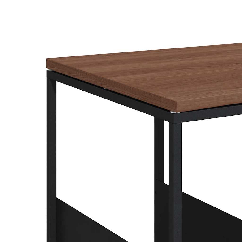 343104 vidaXL Side Table Black 55x36x59,5 cm Engineered Wood