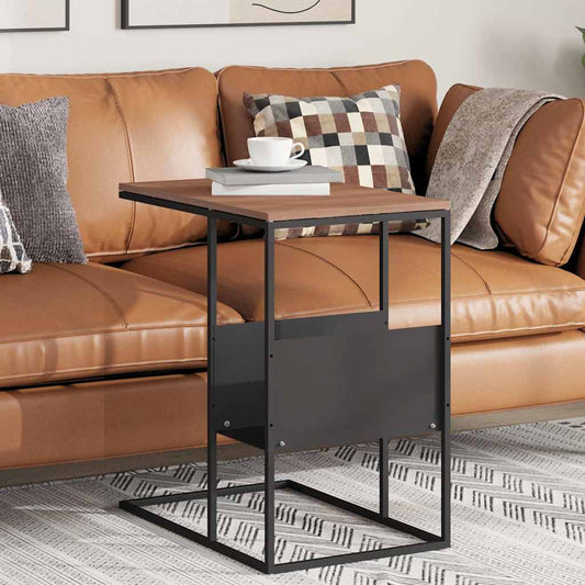 343104 vidaXL Side Table Black 55x36x59,5 cm Engineered Wood