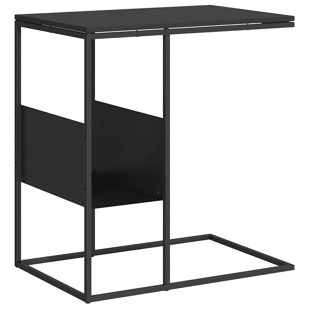 vidaXL Side Table | Black | Engineered wood, iron | Medium | Side Table