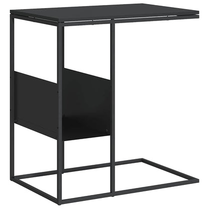 vidaXL Side Table | Black | Engineered wood, iron | Medium | Side Table
