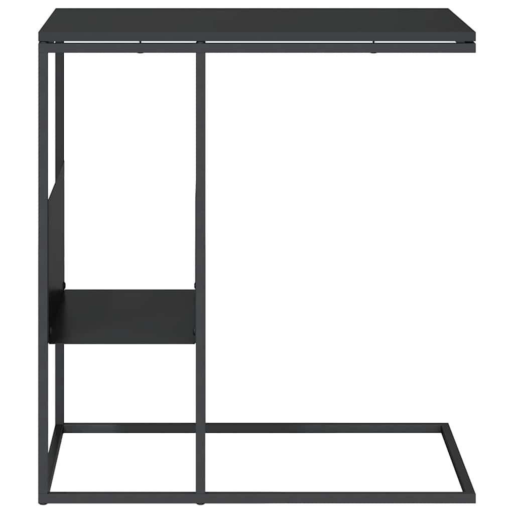 vidaXL Side Table | Black | Engineered wood, iron | Medium | Side Table