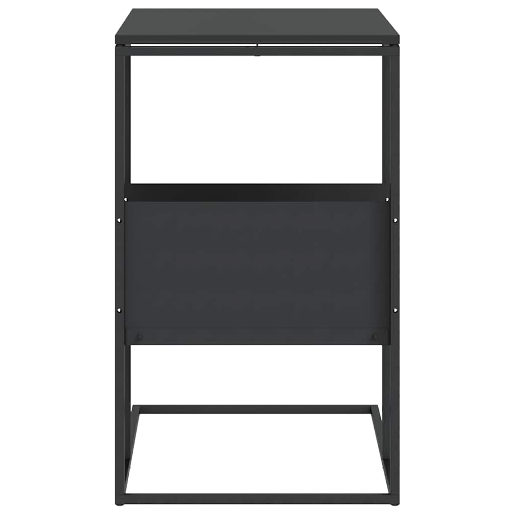 vidaXL Side Table | Black | Engineered wood, iron | Medium | Side Table