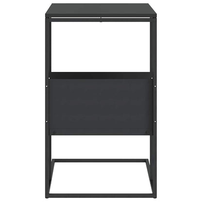 vidaXL Side Table | Black | Engineered wood, iron | Medium | Side Table