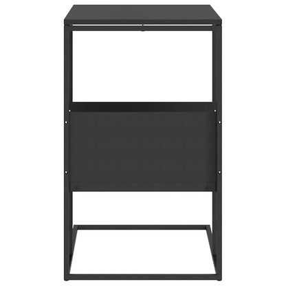 343105 vidaXL Side Table Black 55x36x59,5 cm Engineered Wood