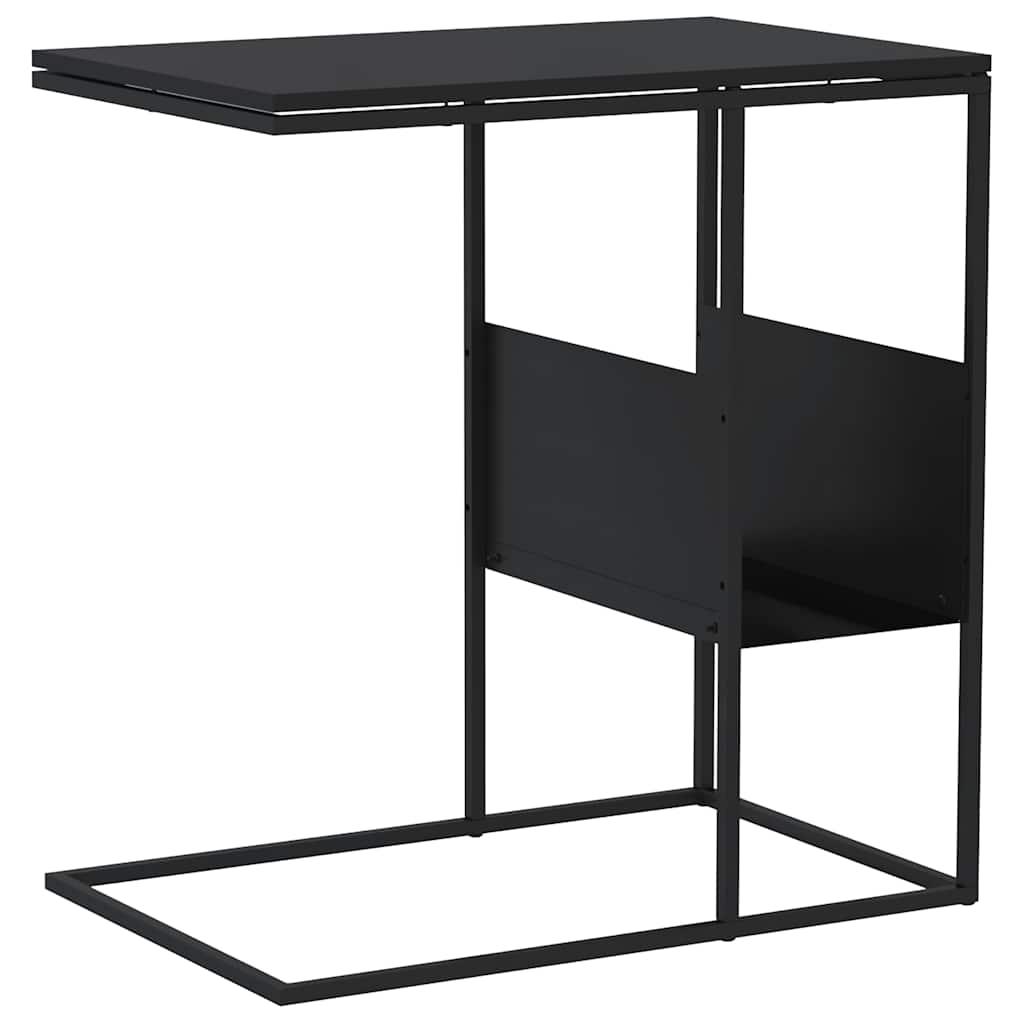 vidaXL Side Table | Black | Engineered wood, iron | Medium | Side Table