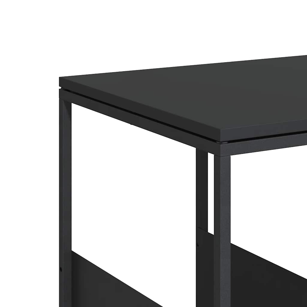 vidaXL Side Table | Black | Engineered wood, iron | Medium | Side Table