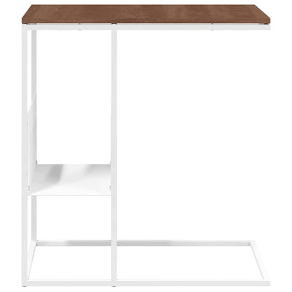 343106 vidaXL Side Table White 55x36x59,5 cm Engineered Wood