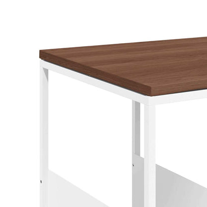 343106 vidaXL Side Table White 55x36x59,5 cm Engineered Wood