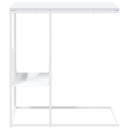 343107 vidaXL Side Table White 55x36x59,5 cm Engineered Wood